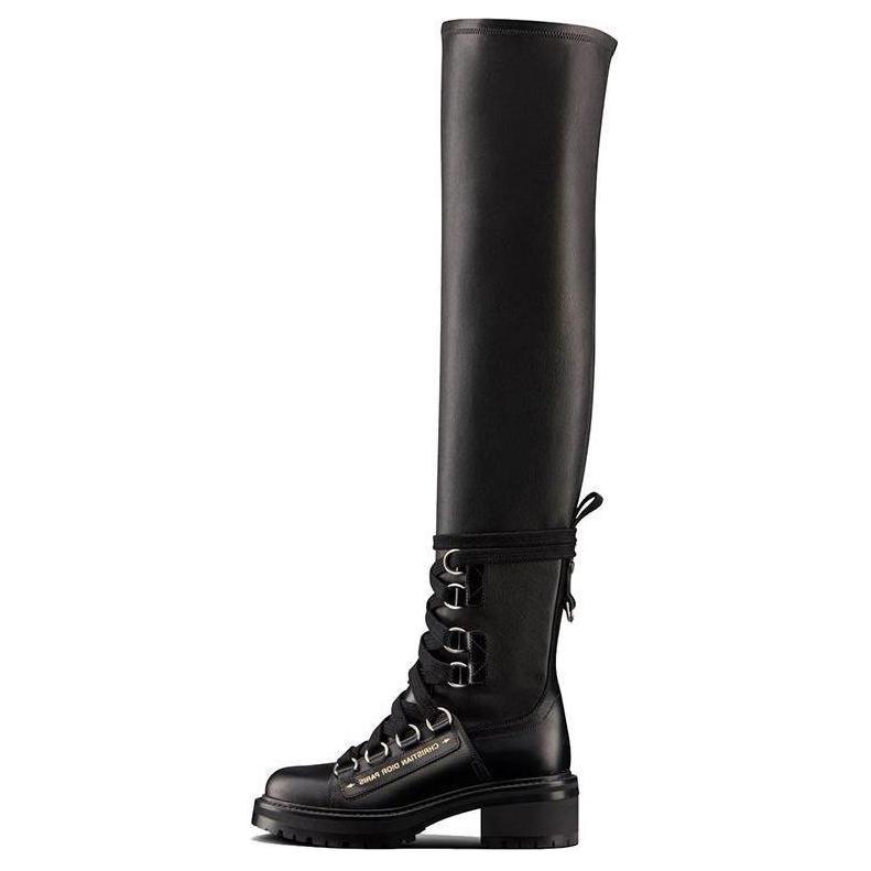 (Women) Dior D-Fight Boot 'Black Leather' KCI696XLC_S20X