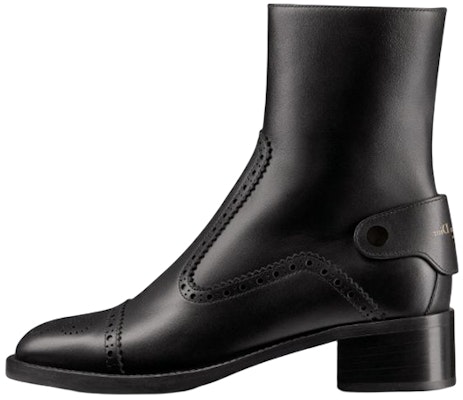 (Women) Dior D-Folk Boot Black 'Logo Zip Leather' KDI826VEA_S900 Buy (Women) Dior D-Folk Boot Black 'Logo Zip Leather' KDI826VEA_S900