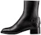 (W) Dior D-Folk Boot Hitam 'Logo Zip Kulit' KDI826VEA_S900