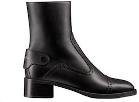 (W) 迪奥D-Folk黑色'Logo拉链皮革'靴 KDI826VEA_S900 Order (W) 迪奥D-Folk黑色'Logo拉链皮革'靴 KDI826VEA_S900