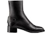 (W) Dior D-Folk Boot Hitam 'Logo Zip Kulit' KDI826VEA_S900