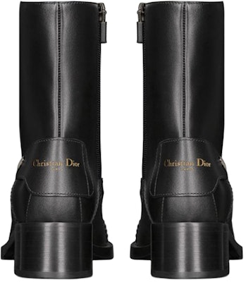 (Women) Dior D-Folk Boot Black 'Logo Zip Leather' KDI826VEA_S900 Shop (Women) Dior D-Folk Boot Black 'Logo Zip Leather' KDI826VEA_S900