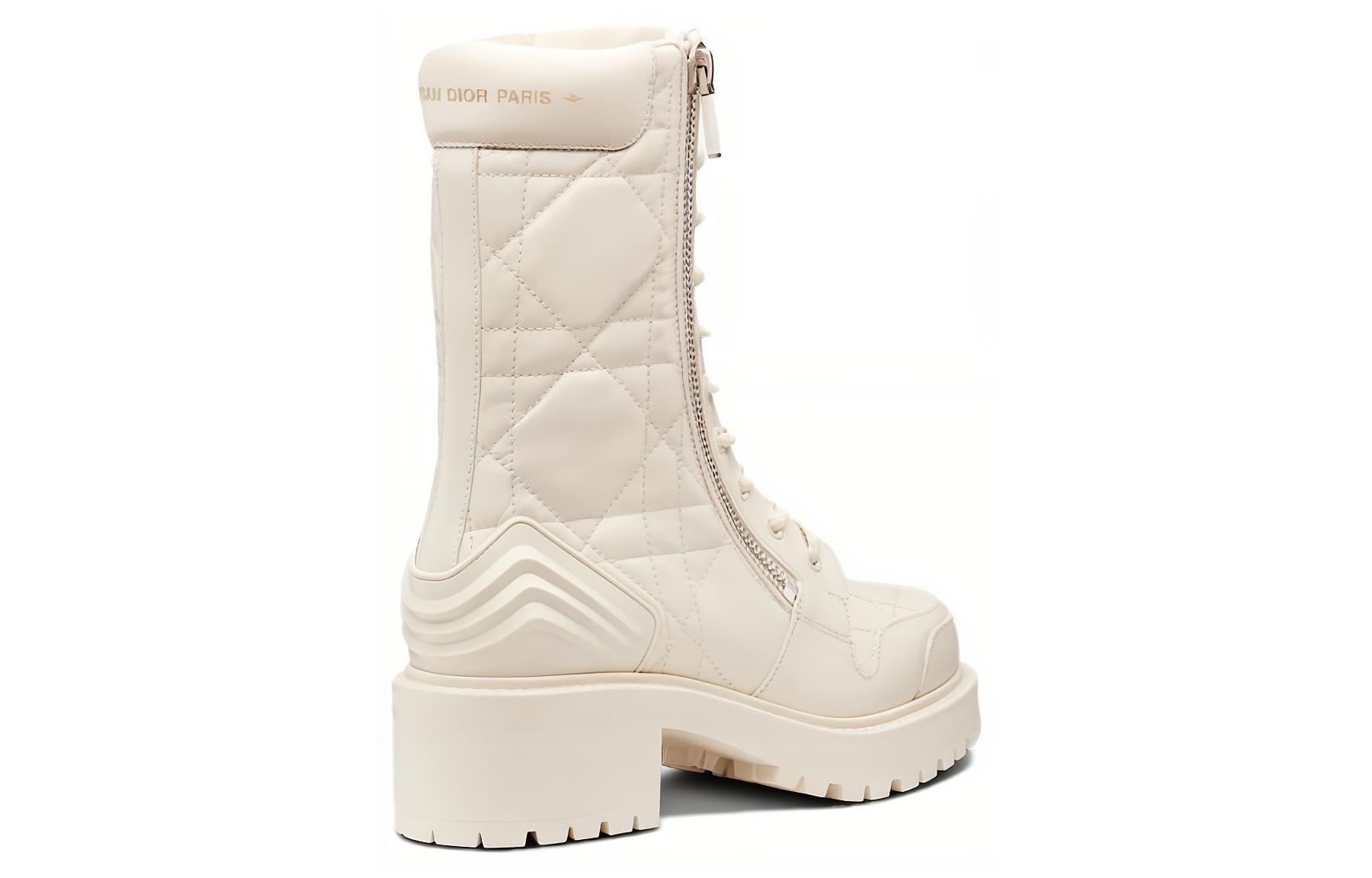 Purchase (W) Dior D-leader ''Witte Leren Fashion Boot'' KCI733CQC_S03W