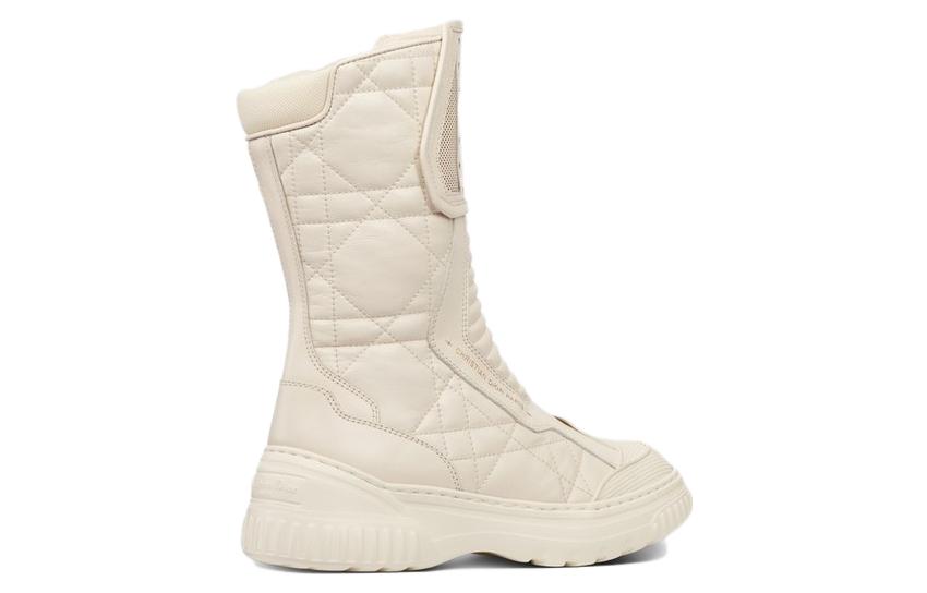 Lookbook (W) Dior D-Leader 靴子 '白色标志拉链' KDI802CQC_S03W