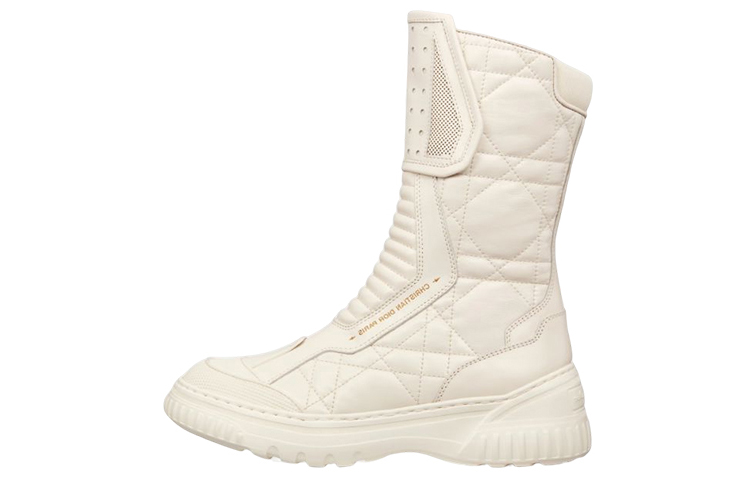 Buy (W) Stivale Dior D-Leader in Pelle ''Bianco Moda'' KCI802CQC_S03W