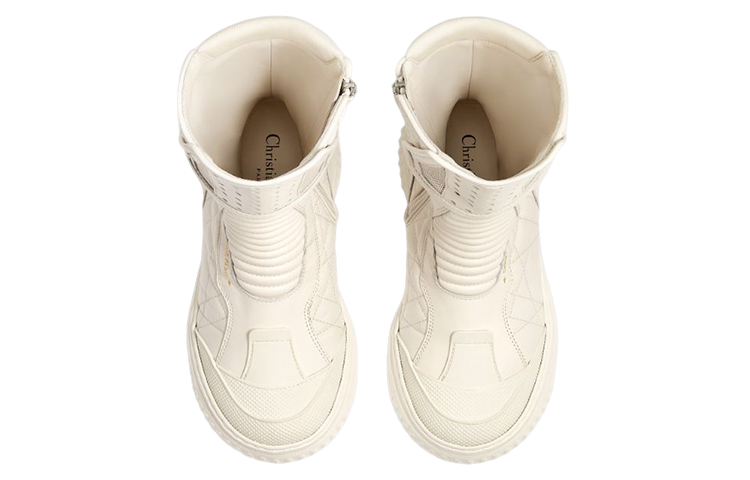 Order (W) Stivale Dior D-Leader in Pelle ''Bianco Moda'' KCI802CQC_S03W