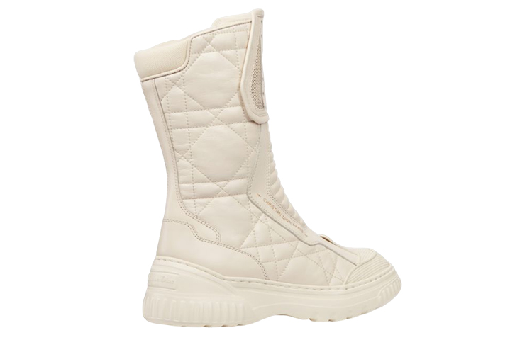 Shop (W) Stivale Dior D-Leader in Pelle ''Bianco Moda'' KCI802CQC_S03W