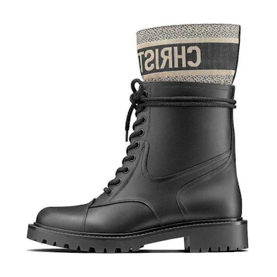 (W) Dior D-Major Ankle Boot 'Black'