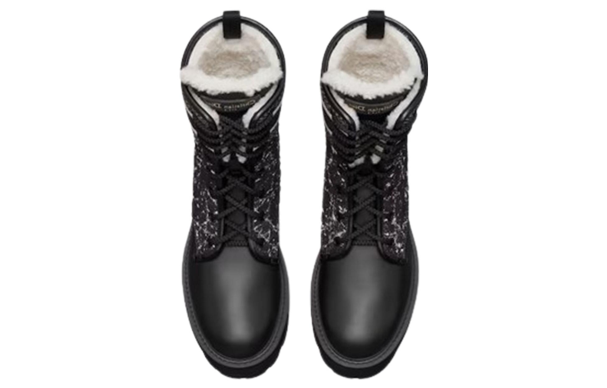 Shop (W) Bota Dior D-Major Tobillera 'Cuero Negro' KDI974CWS_S29X