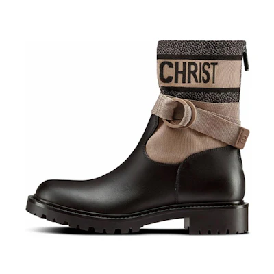 (W) Dior D-Major Boot 'Grey Black'