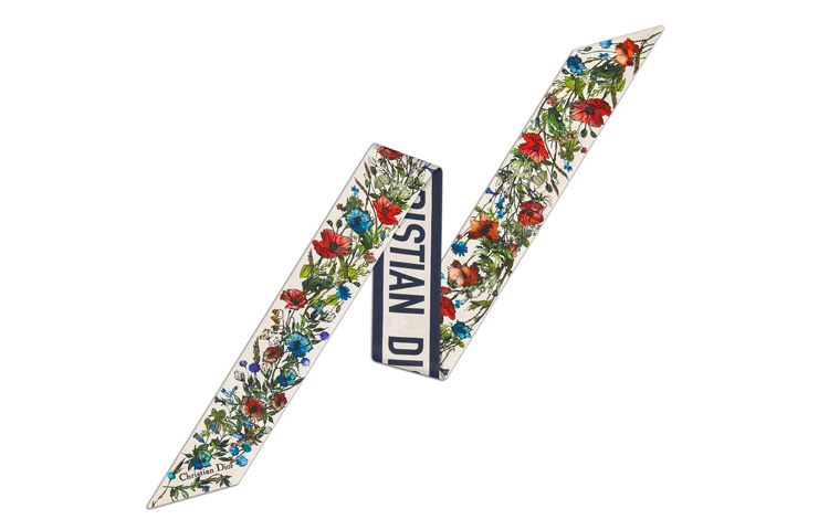 (Women) DIOR D-Millefiori Mitzah Floral Silk Scarf Headband for Women. 15MIF106I611-C012