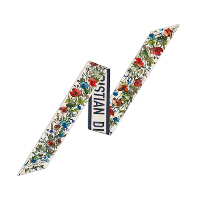 (Women) DIOR D-Millefiori Mitzah Floral Silk Scarf Headband for Women. 15MIF106I611-C012