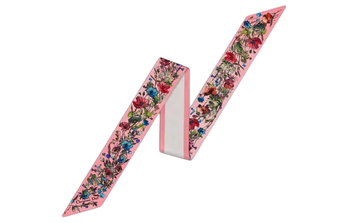 (Women) DIOR D-Millefiori Mitzah Twill Silk Scarf for Women. 15MIF106I611-C428 圖 2