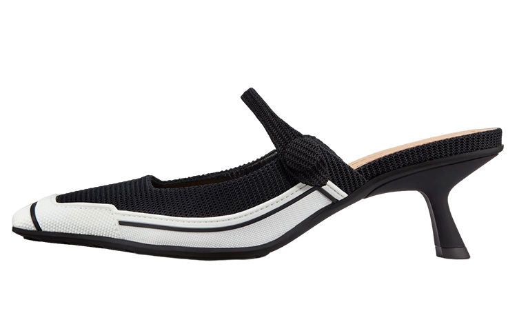 (Women) Dior D-Motion Mule High Heels 'Black' KDP953DUF_S900