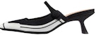 (W) Dior D-Motion Mule Tumit Tinggi 'Hitam' KDP953DUF_S900
