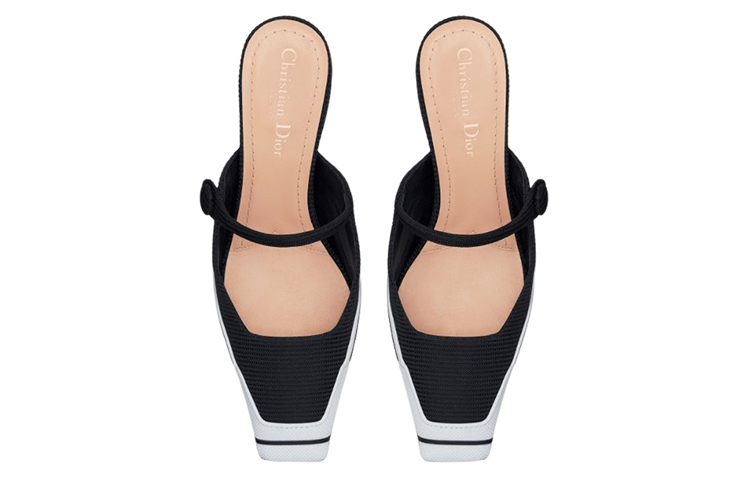 Shop (Women) Dior D-Motion Mule High Heels 'Black' KDP953DUF_S900