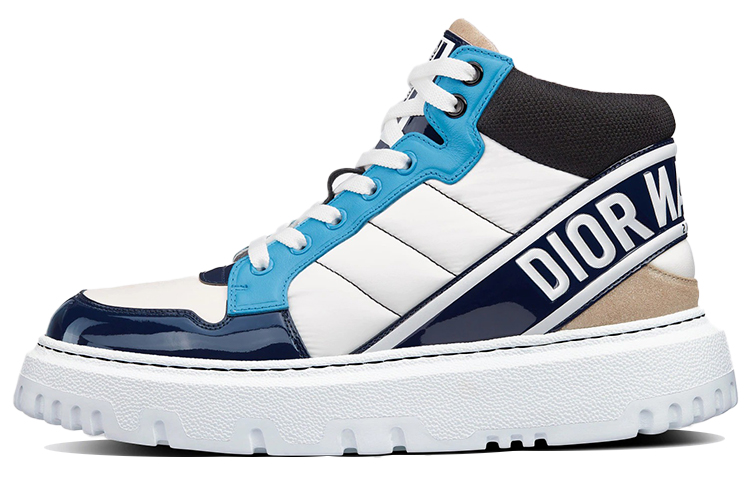 (Women) Dior D-Player High 'Blue White Patchwork' KCK327NVC_S92Z