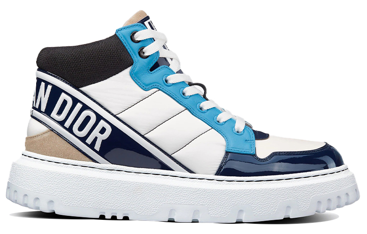 (W) Dior D-Player High 'Blue White Patchwork' 圖 2