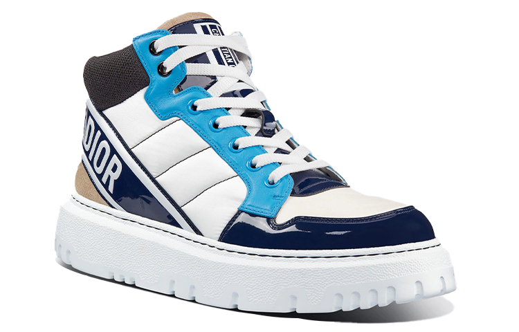 (W) Dior D-Player High 'Blue White Patchwork' 圖 3