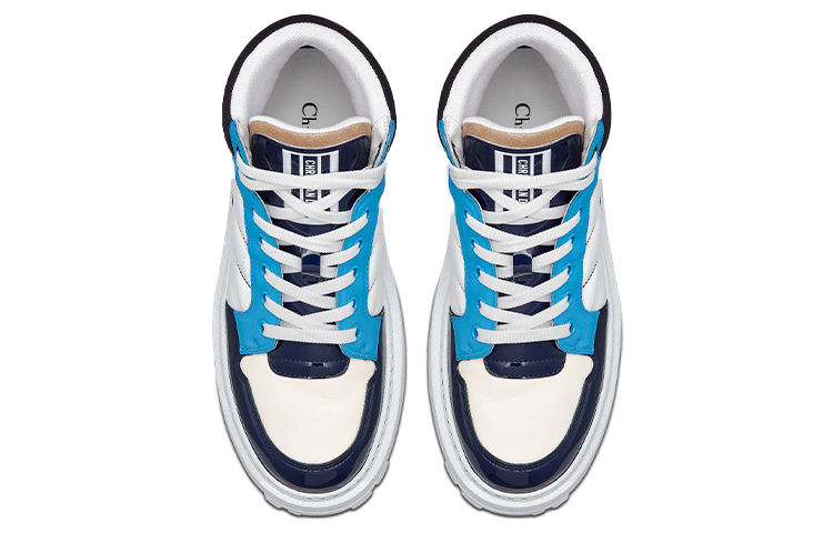 (W) Dior D-Player High 'Blue White Patchwork' 圖 4