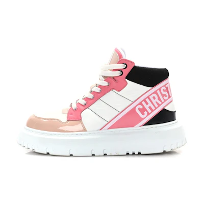 (W) Dior D-Player High 'Pink and White Patchwork'