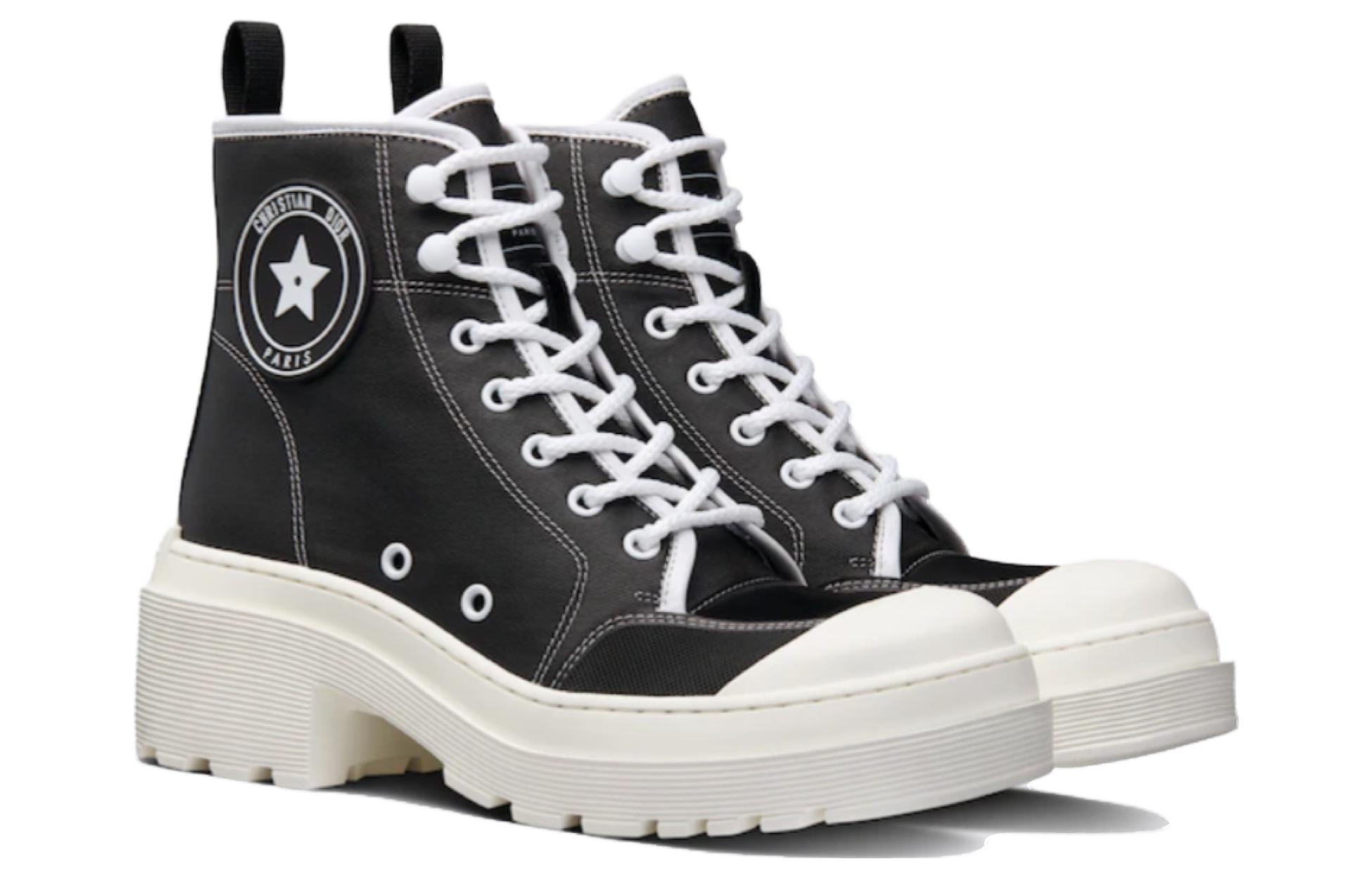 Lookbook (W) Dior D-Rise Sepatu Boot 'Hitam Putih' KCI767TFC-S17X