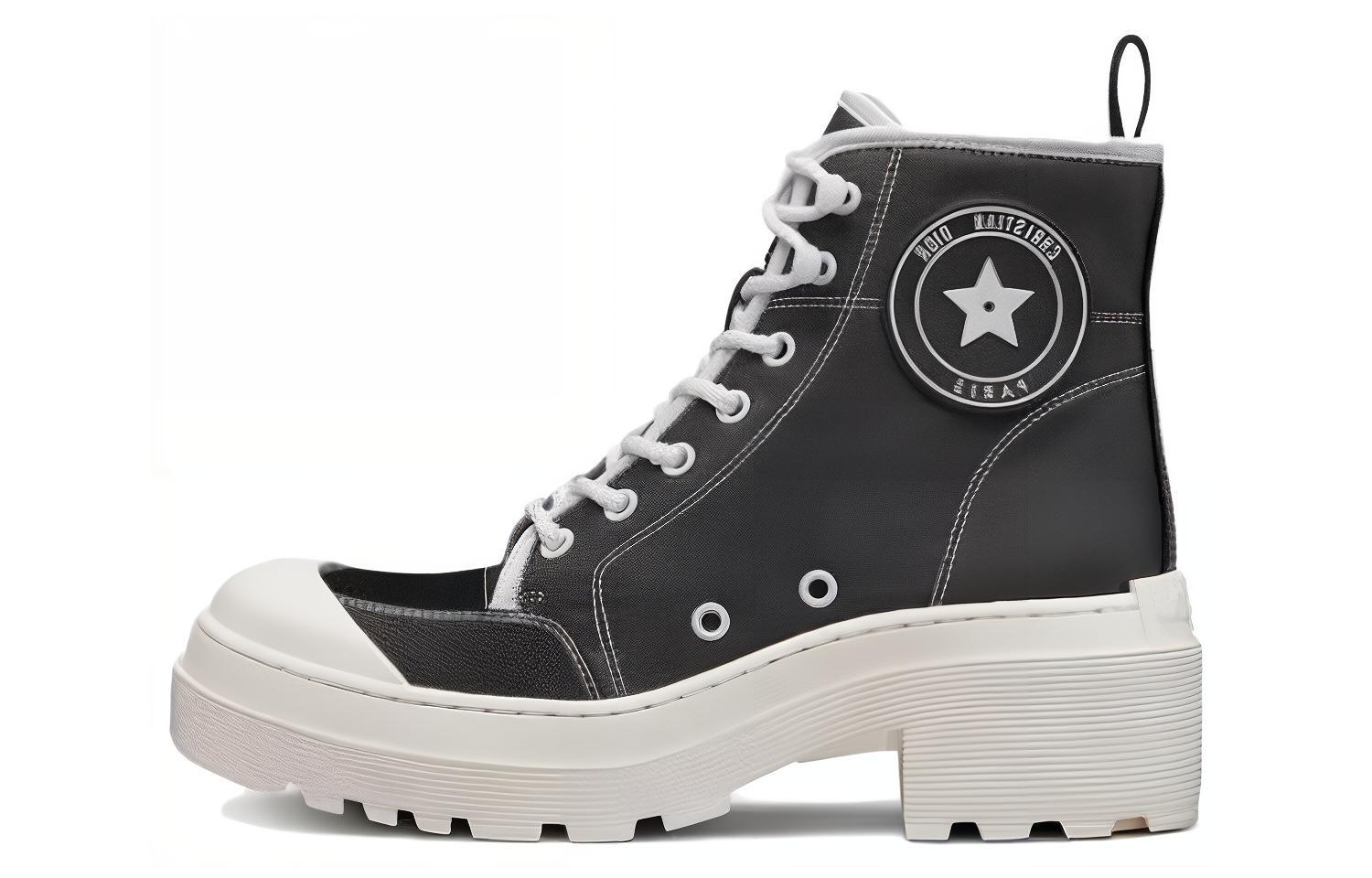 (Women) Dior D-Rise Boot 'Black Calfskin' KDI767TFC_S17X