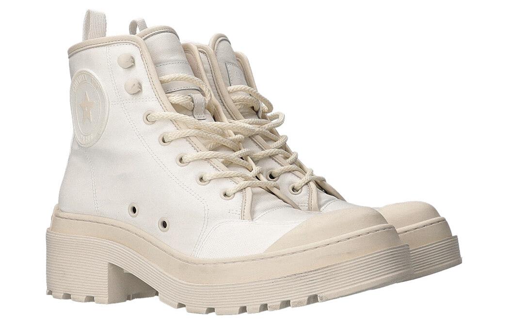 Shop Dior 迪奧 D-Rise 科技面料 短靴 女款 白色