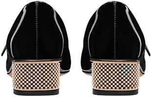 (W) Dior D-Shine Kulit Patent Tumit Blok Kasut Ballet Hujung Petak 'Hitam' KDB769PGP_S900 Purchase (W) Dior D-Shine Kulit Patent Tumit Blok Kasut Ballet Hujung Petak 'Hitam' KDB769PGP_S900