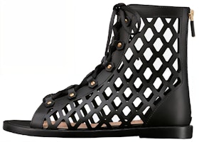 (Women) Dior D-Trap Ankle Boot Black Calfskin and Shearling KCQ489CFM_900 (Women) Dior D-Trap Ankle Boot Black Calfskin and Shearling KCQ489CFM_900