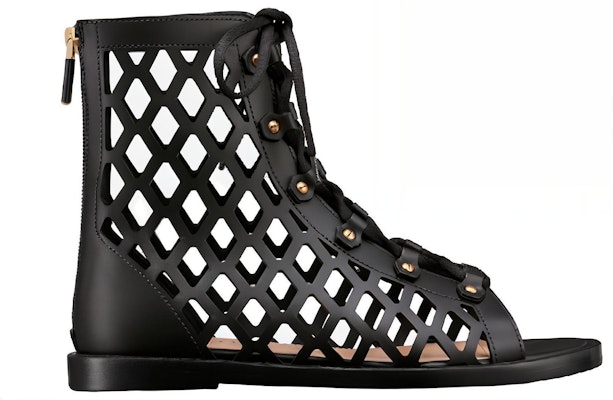 (Women) Dior D-Trap Ankle Boot Black Calfskin and Shearling KCQ489CFM_900 Order (Women) Dior D-Trap Ankle Boot Black Calfskin and Shearling KCQ489CFM_900