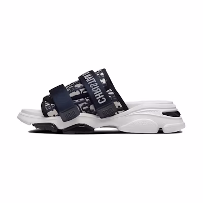 (W) Dior D-Wander Flat Sandal Blue 'Black'