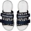 Shop (W) Sandal Rata Dior D-Wander 'Cetakan Biru Gelap' KCQ351OBY_S56B