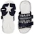 (W) Sandal Rata Dior D-Wander 'Cetakan Biru Gelap' KCQ351OBY_S56B