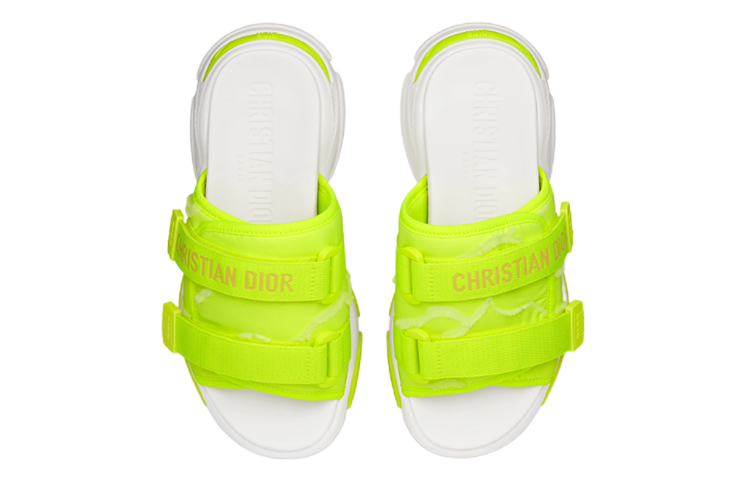 Shop (Women) Dior D-Wander Sandal 'Bright Yellow' KCQ351MFY_S26Y
