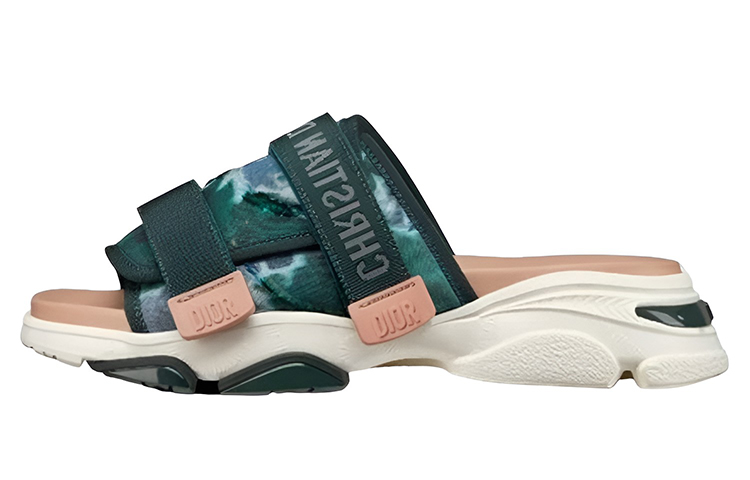 (Women) Dior D-Wander Slide 'Dark Green' KCQ351CTD_S21H