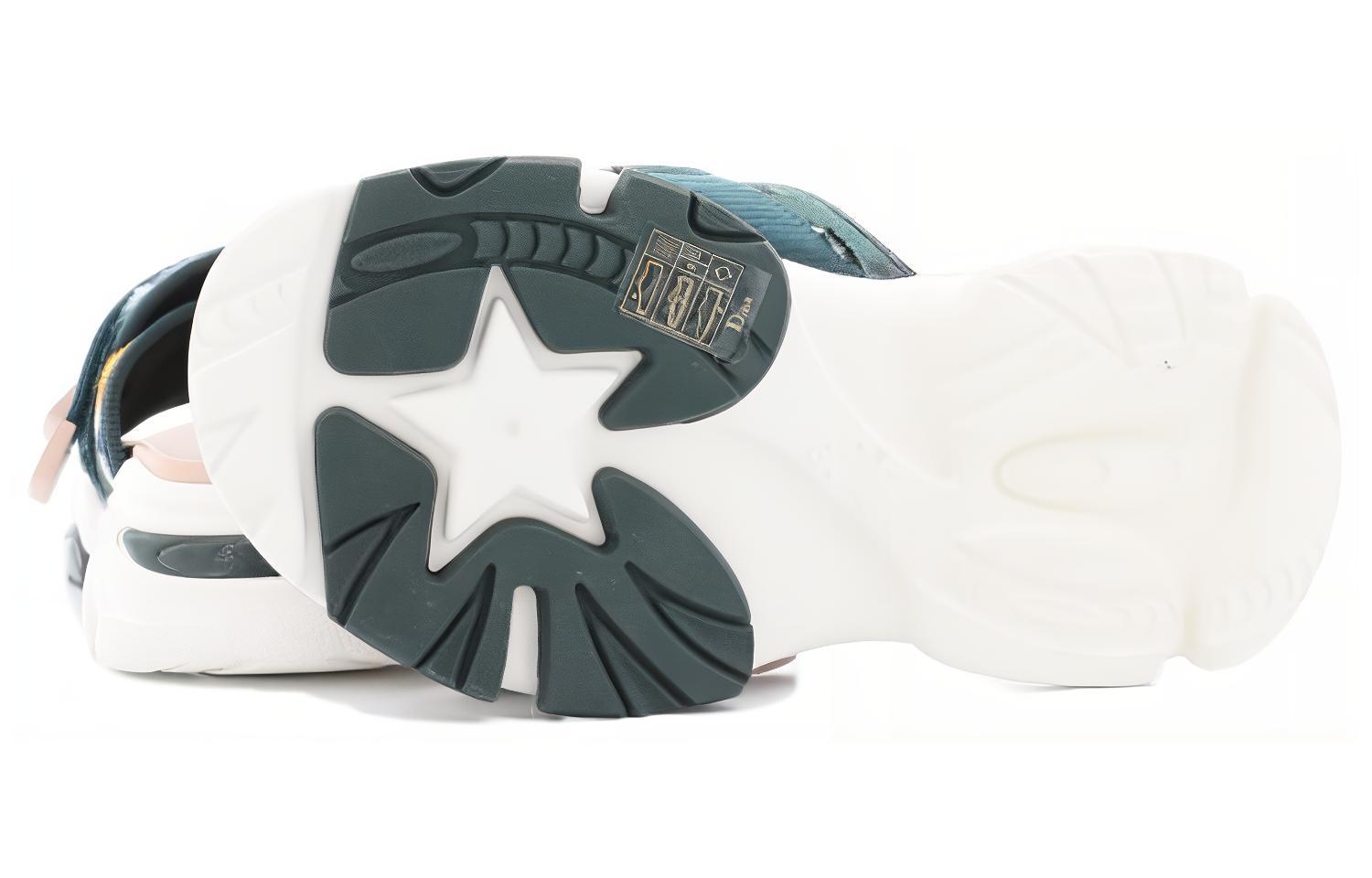 Lookbook (W) 디올 D-완더 슬라이드 '다크 그린' KCQ351CTD_S21H