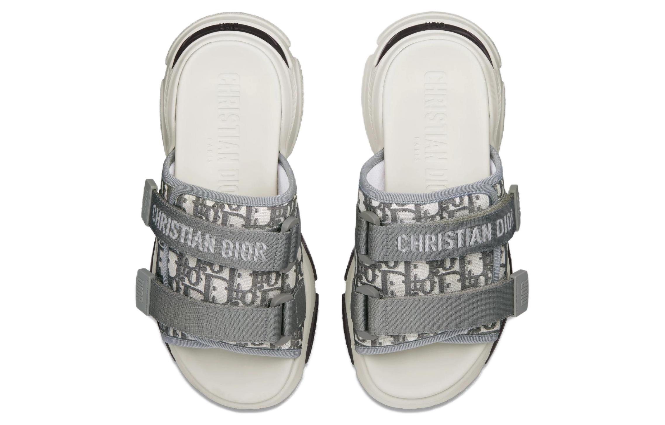 Lookbook (W) 迪奥 D-Wander 灰色凉拖鞋 KCQ351OBY_S33G