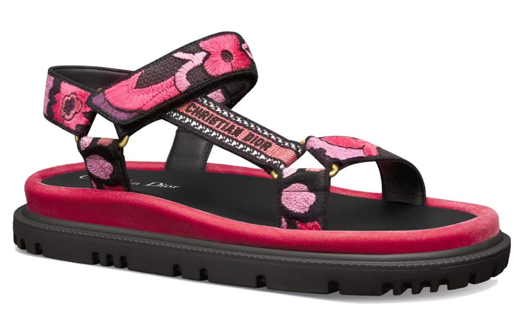 Order (W) Dior D-Wave 'Logo Hitam Merah Jambu Velcro' KCQ903COM_S67P