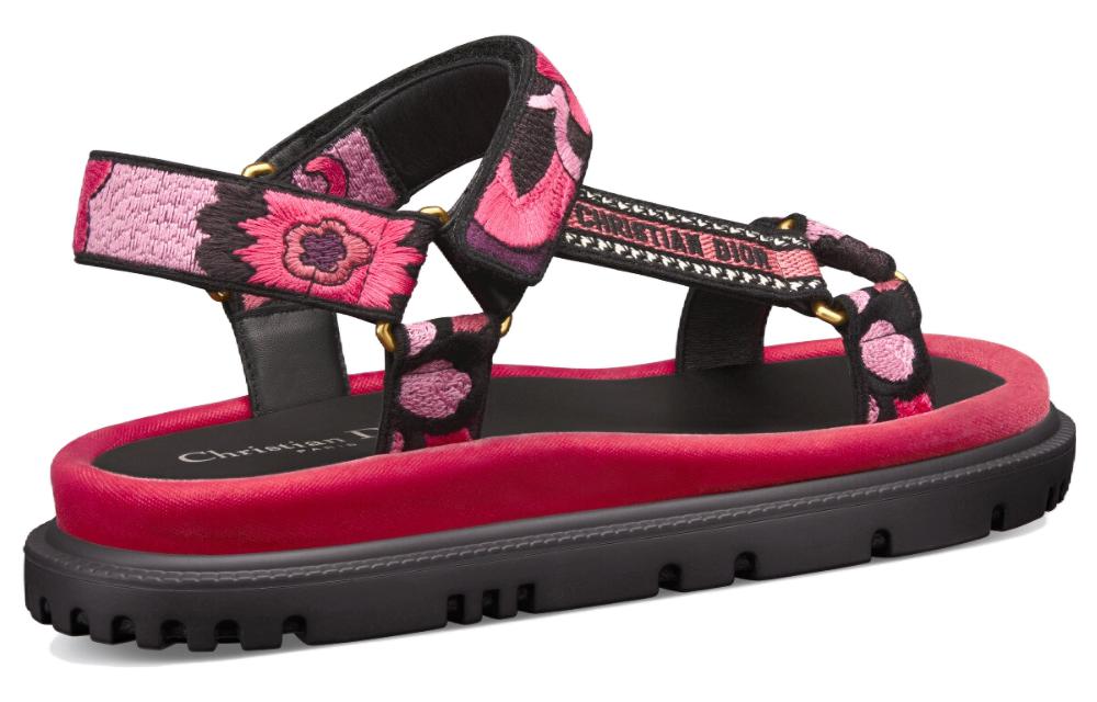 Lookbook (W) Dior D-Wave 'Logo Hitam Merah Jambu Velcro' KCQ903COM_S67P