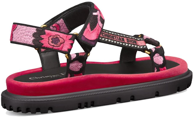 (W) Dior D-Wave 'Logo Hitam Merah Jambu Velcro' KCQ903COM_S67P Lookbook (W) Dior D-Wave 'Logo Hitam Merah Jambu Velcro' KCQ903COM_S67P