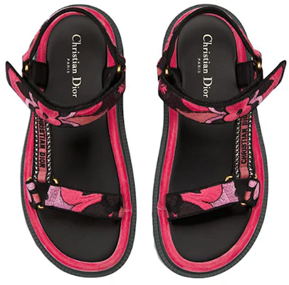 (W) Dior D-Wave 'Logo Hitam Merah Jambu Velcro' KCQ903COM_S67P Shop (W) Dior D-Wave 'Logo Hitam Merah Jambu Velcro' KCQ903COM_S67P