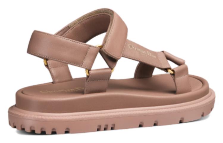 Lookbook (W) 디올 D-웨이브 벨크로 슬라이드 (블러쉬 핑크) KCQ893LAB_S38P