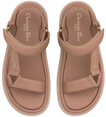 (W) Dior D-Wave Kulit Velcro Flat Slide 'Blush Pink' KCQ893LAB_S38P Shop (W) Dior D-Wave Kulit Velcro Flat Slide 'Blush Pink' KCQ893LAB_S38P