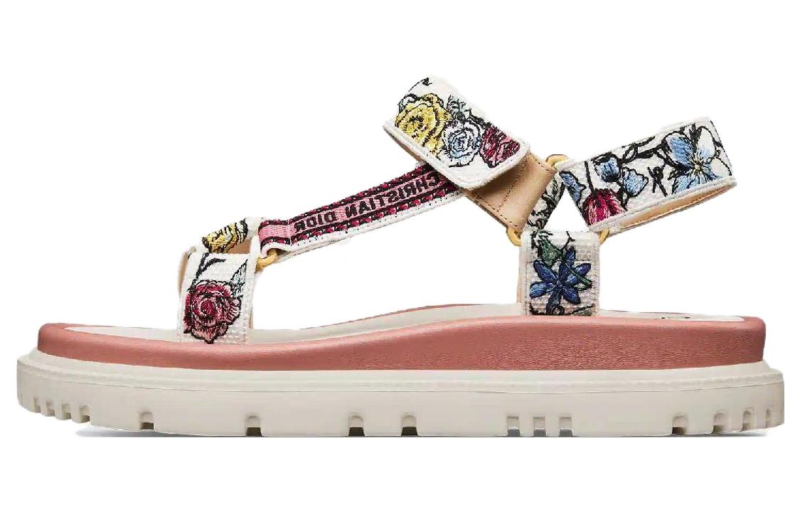 (Women) Dior D-Wave Sandal 'White Velcro' KCQ916FCE_S43L