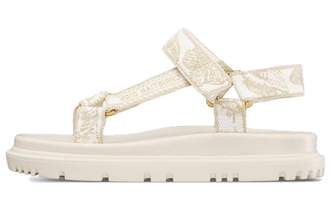 (Women) Dior D-Wave Slide Sandal 'White' KCQ916DLU_S09W