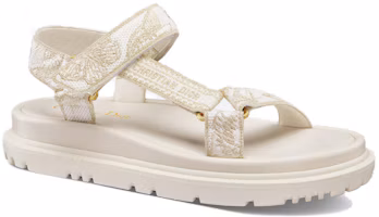 Lookbook (Women) Dior D-Wave Slide Sandal 'White' KCQ916DLU_S09W