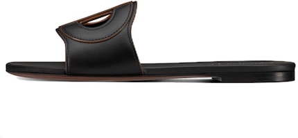 (Women) Dior D-Club Slide 'Black Leather' KCQ390VEA_S900 (Women) Dior D-Club Slide 'Black Leather' KCQ390VEA_S900