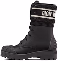 (Women) Dior D-Major Mid-Top Boot 'Craft Fabric and Calfskin Black' KDI704VES_S20X (Women) Dior D-Major Mid-Top Boot 'Craft Fabric and Calfskin Black' KDI704VES_S20X