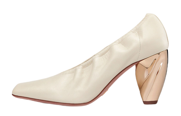 Buy (W) 迪奥女神高跟鞋“白色皮革” KDP926LAB_S03W